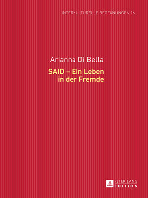 cover image of SAID  Ein Leben in der Fremde